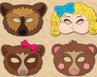 Goldilocks &amp; the Three Bears Felt Set - Etsy