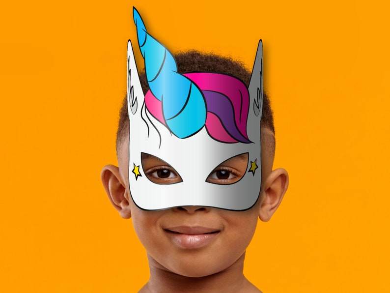 Printable Unicorn Paper Mask