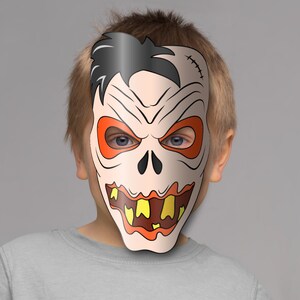 Evil Mask Printable, Paper DIY for Kids and Adults. PDF Template ...