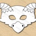 Monster #4 Mask Printable Coloring, Paper DIY for Kids and Adults. PDF ...