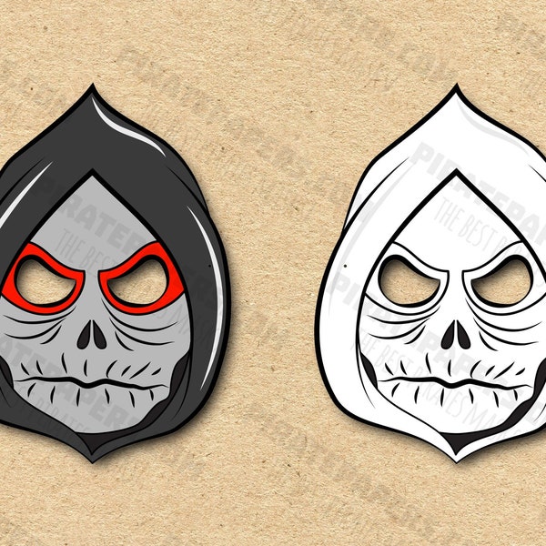 Grim Reaper Coloring - Etsy