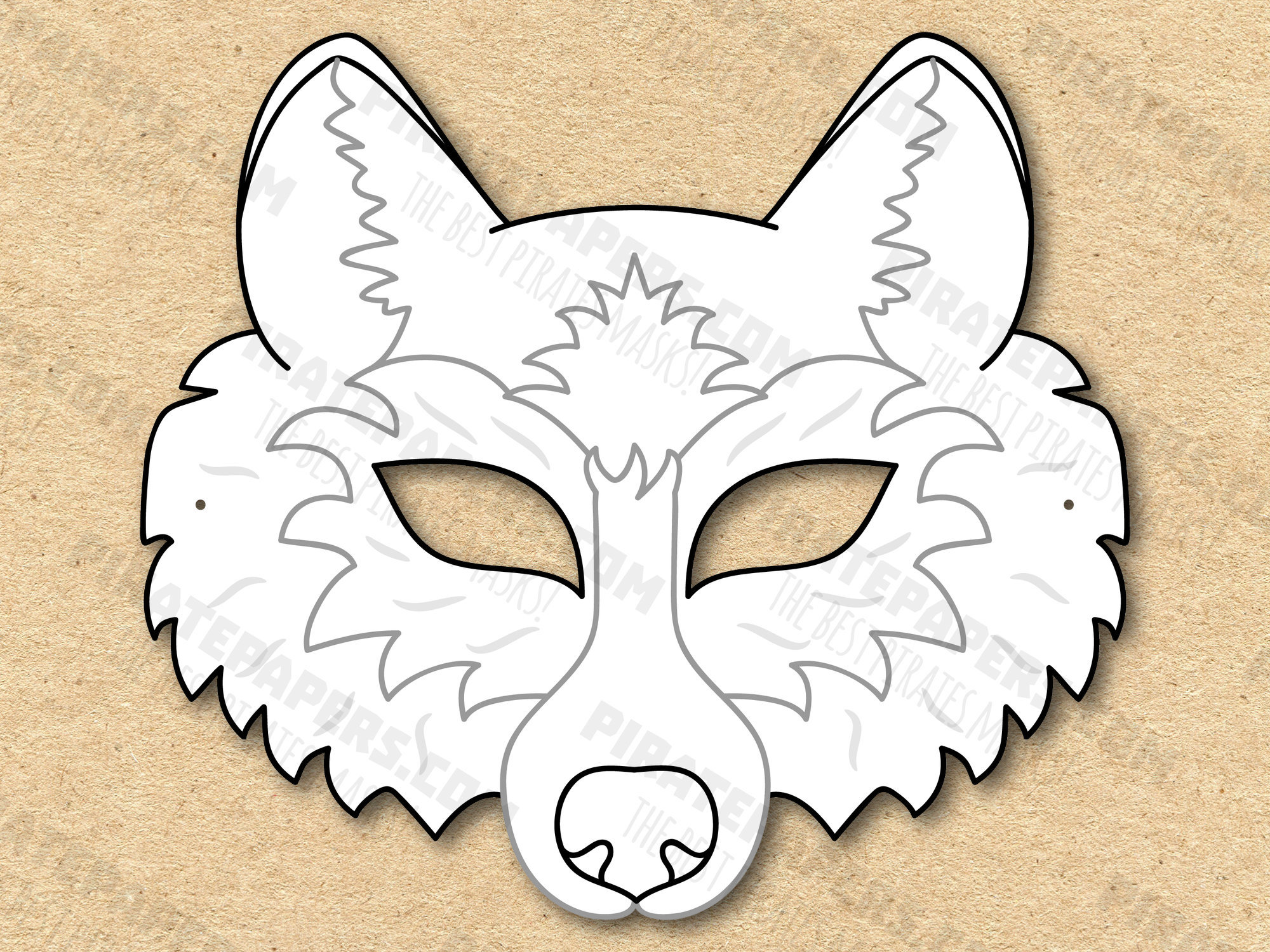Set De Máscara De Lobo – Piel Sintética, Máscara, Guante Y Cola De Clip, Accesorios Para Cosplay Y Fiestas De Rol