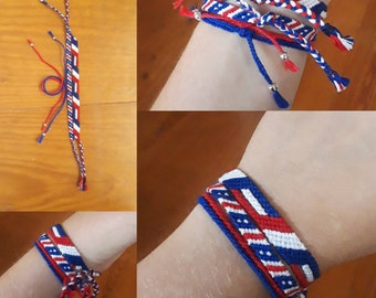 Red, White, and Blue Bracelets