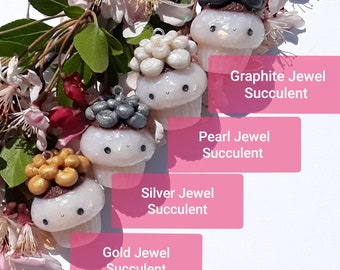 Jewel Succulent Cupcakes