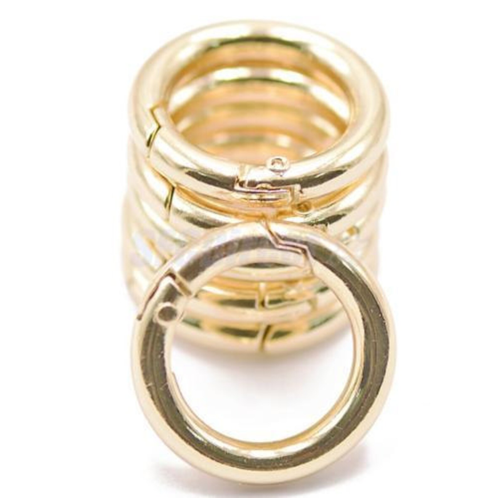 Miche Gold Carabiner Rings 1 1/2 Package of 4 Push Etsy