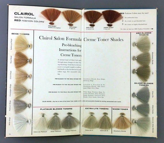 Clairol Toner Color Chart