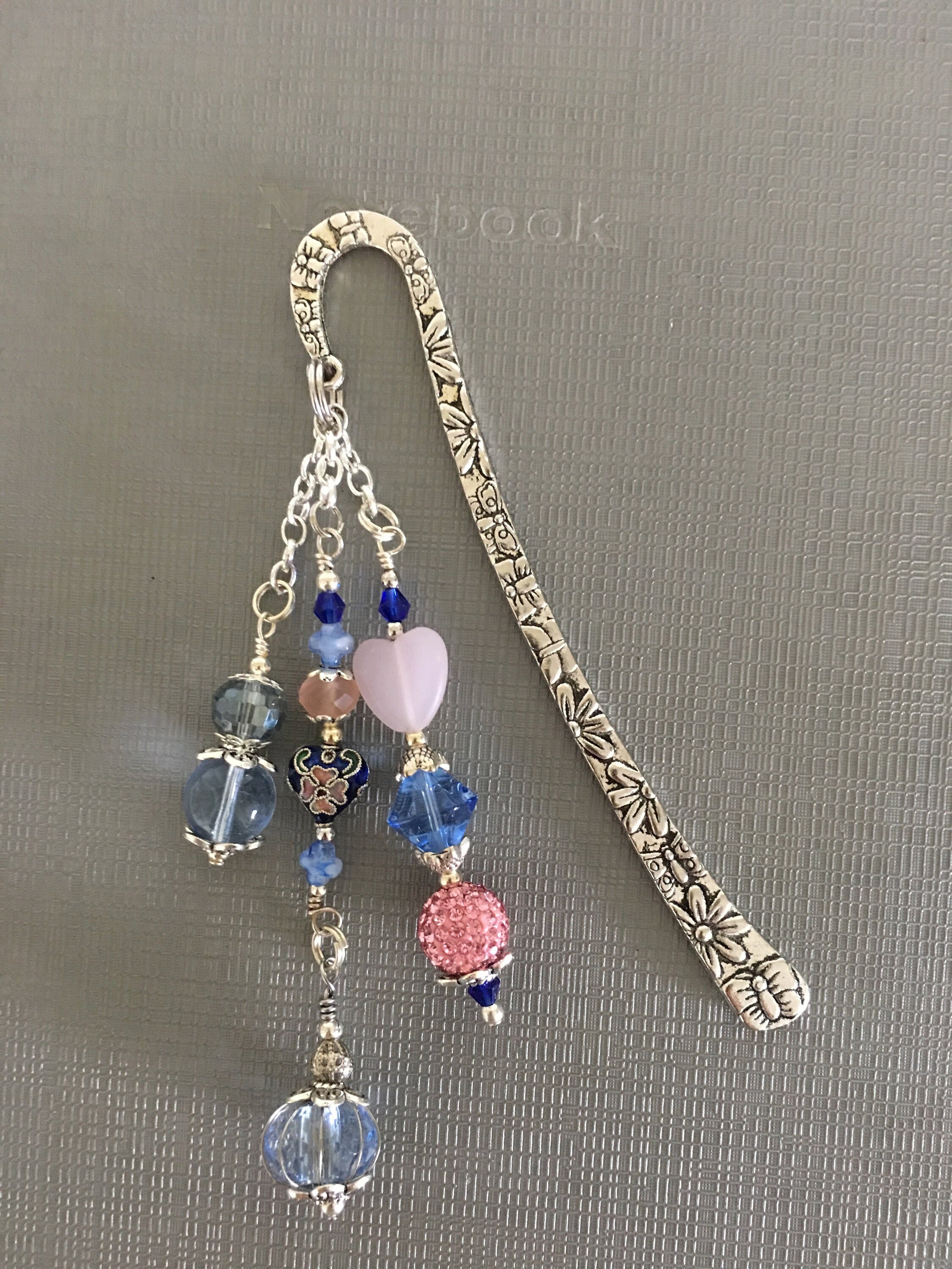 Hook Bookmark with a variation of colors and beading