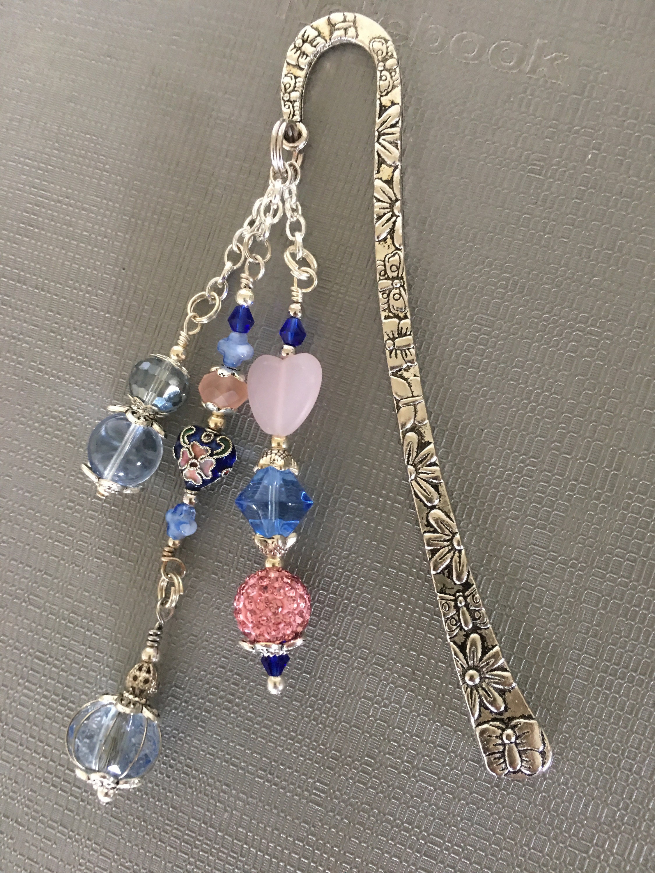Hook Bookmark with a variation of colors and beading