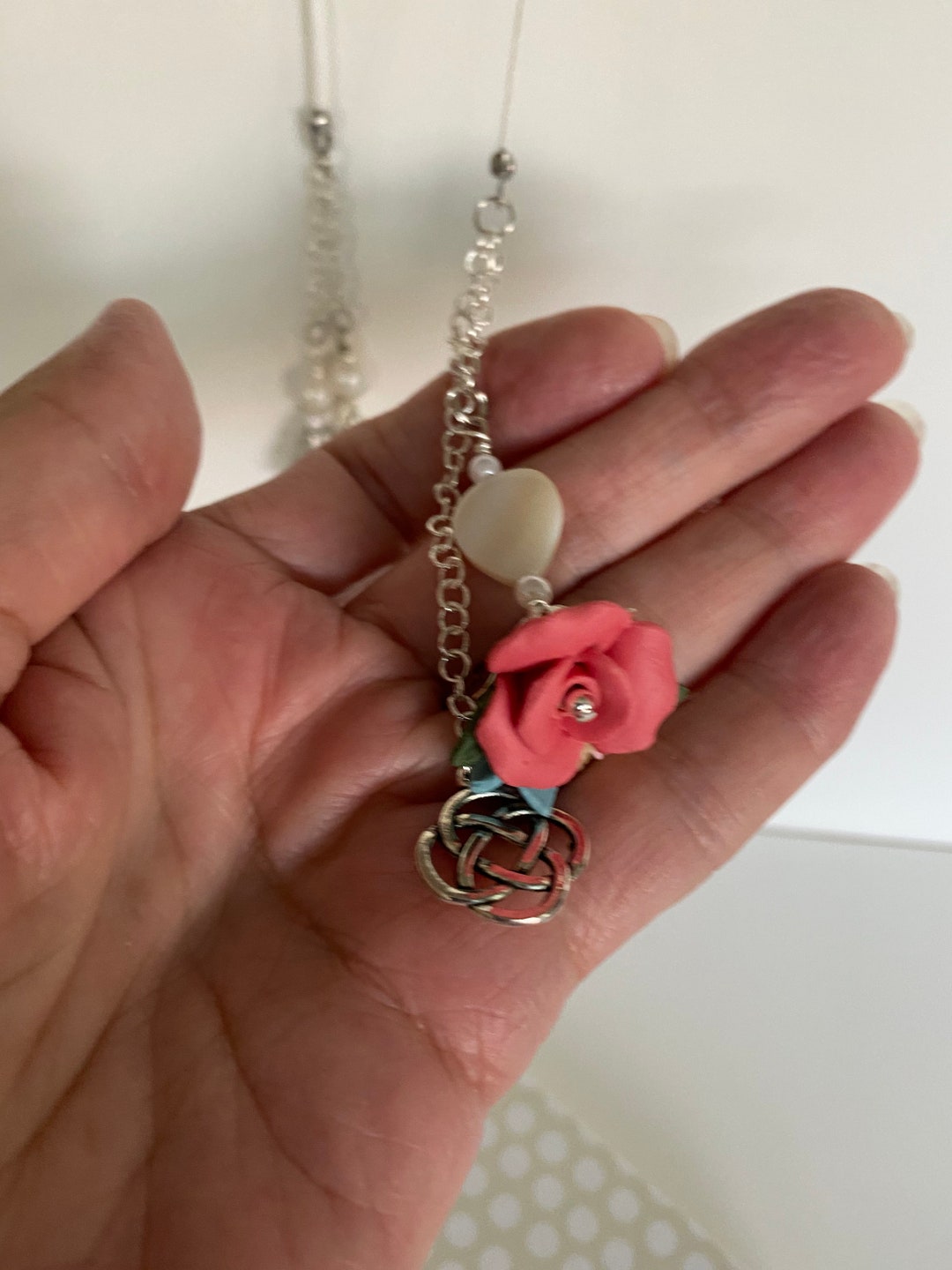 String Bookmark With Chain Decoration on Ends - Etsy