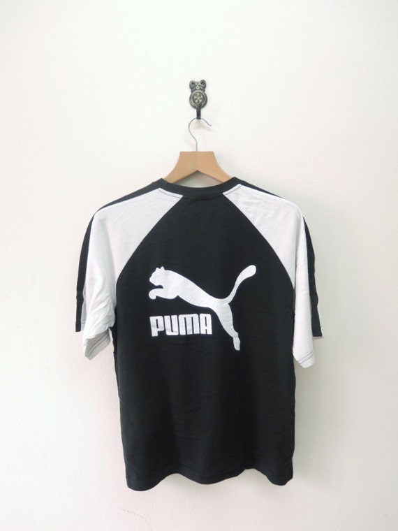 Vintage Puma Big Logo T-Shirt Sport Wear Top Tee Size L | Etsy