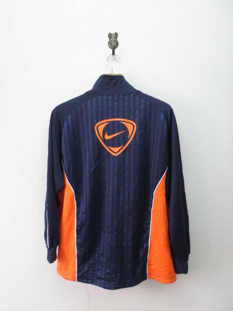 Vintage Nike Swoosh Big Logo Zipper Trainer Jacket Street Wear | Etsy