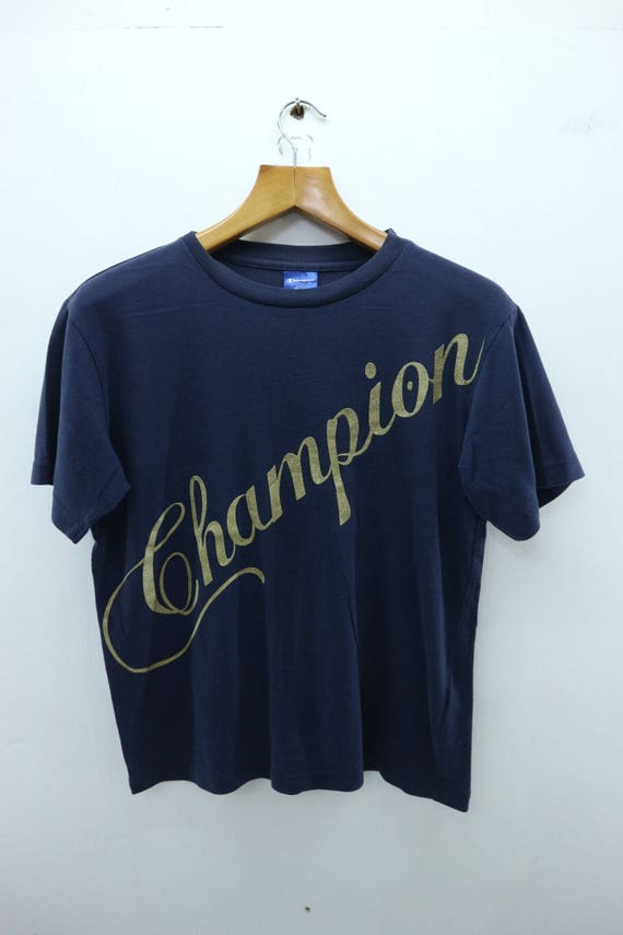 champion big logo t shirt
