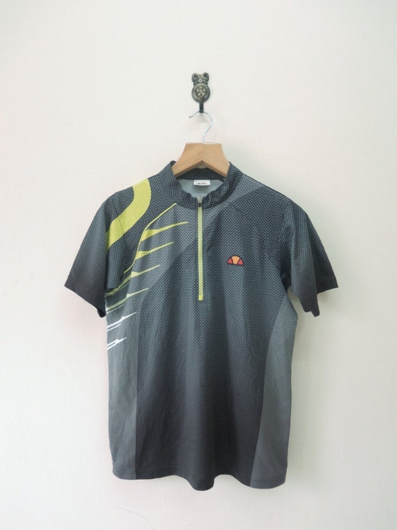 Vintage Ellesse Zipper Jersey T-Shirt 