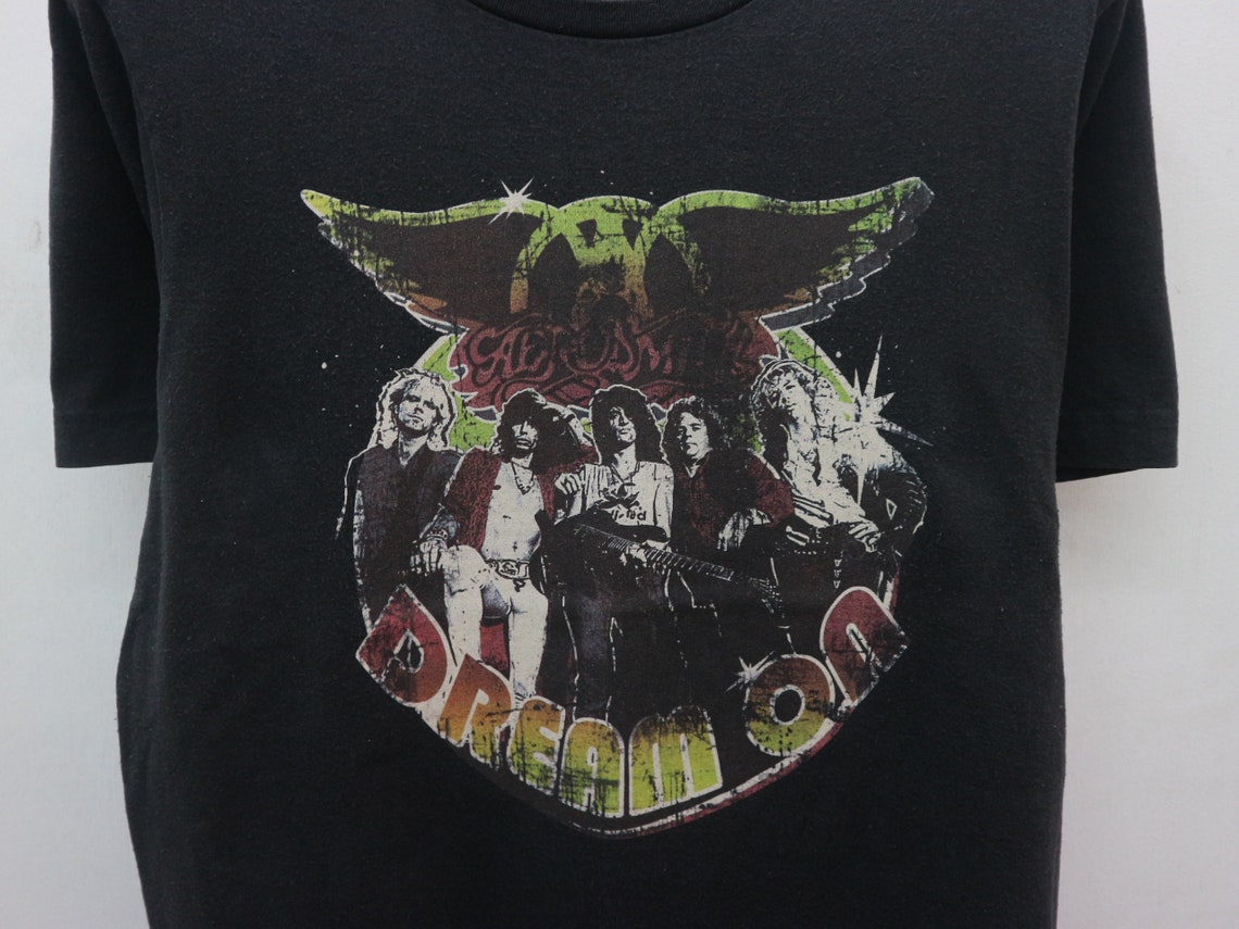 Vintage Aerosmith Dream On T Shirt Rock Band Street Wear Top Etsy Vintage Aerosmith Dream On T Shirt Rock Band Street Wear Top Etsy
