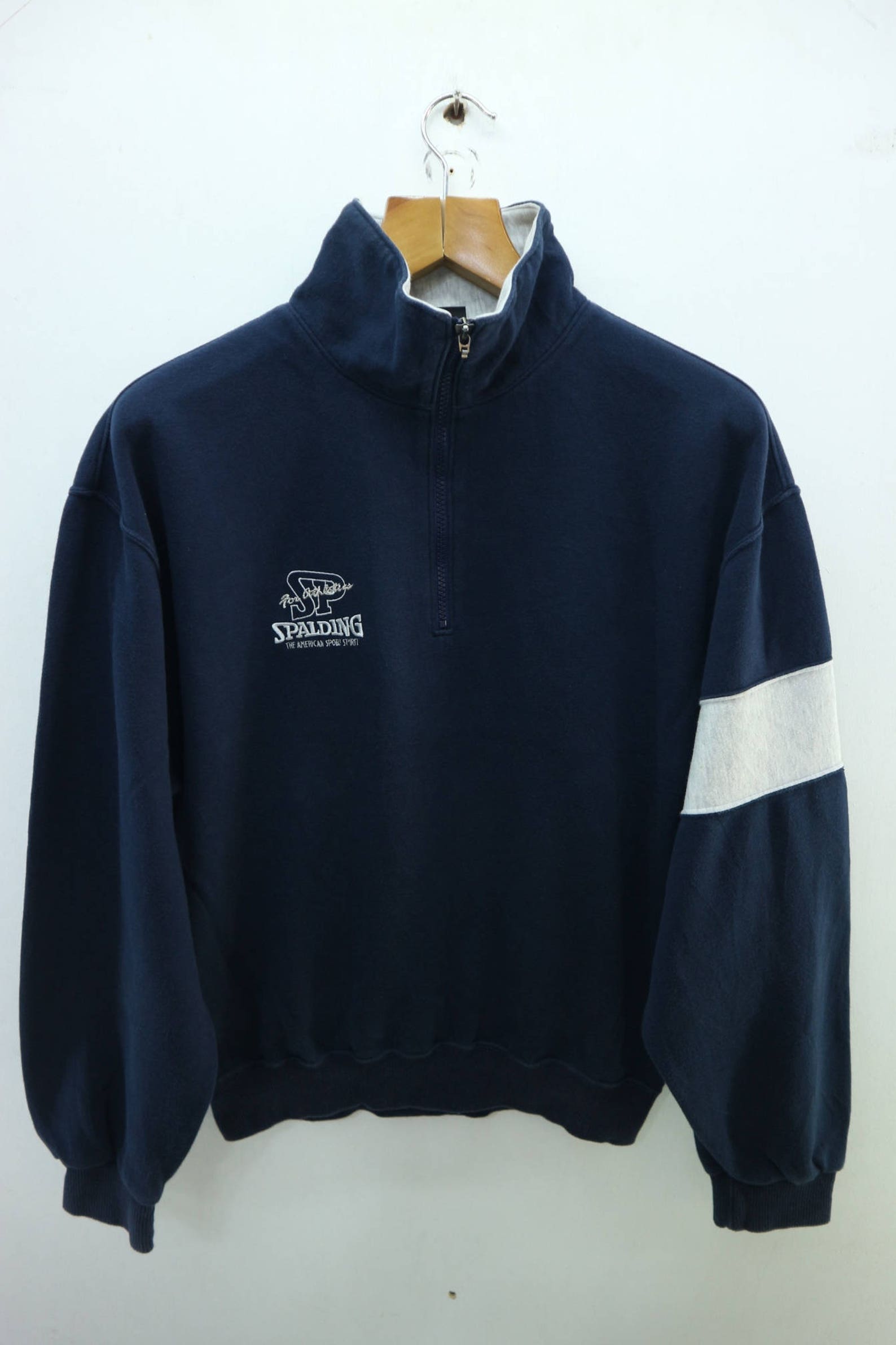 Vintage Spalding Pullover Sweatshirt Half Zipper Street Wear | Etsy