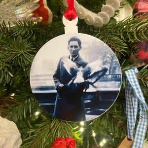 Personalised Christmas tree decoration wooden decoration rustic engraved