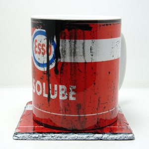 Vintage Oil Can Coffee Mug – Retro Mechanic Gift With Distressed Sign Effect