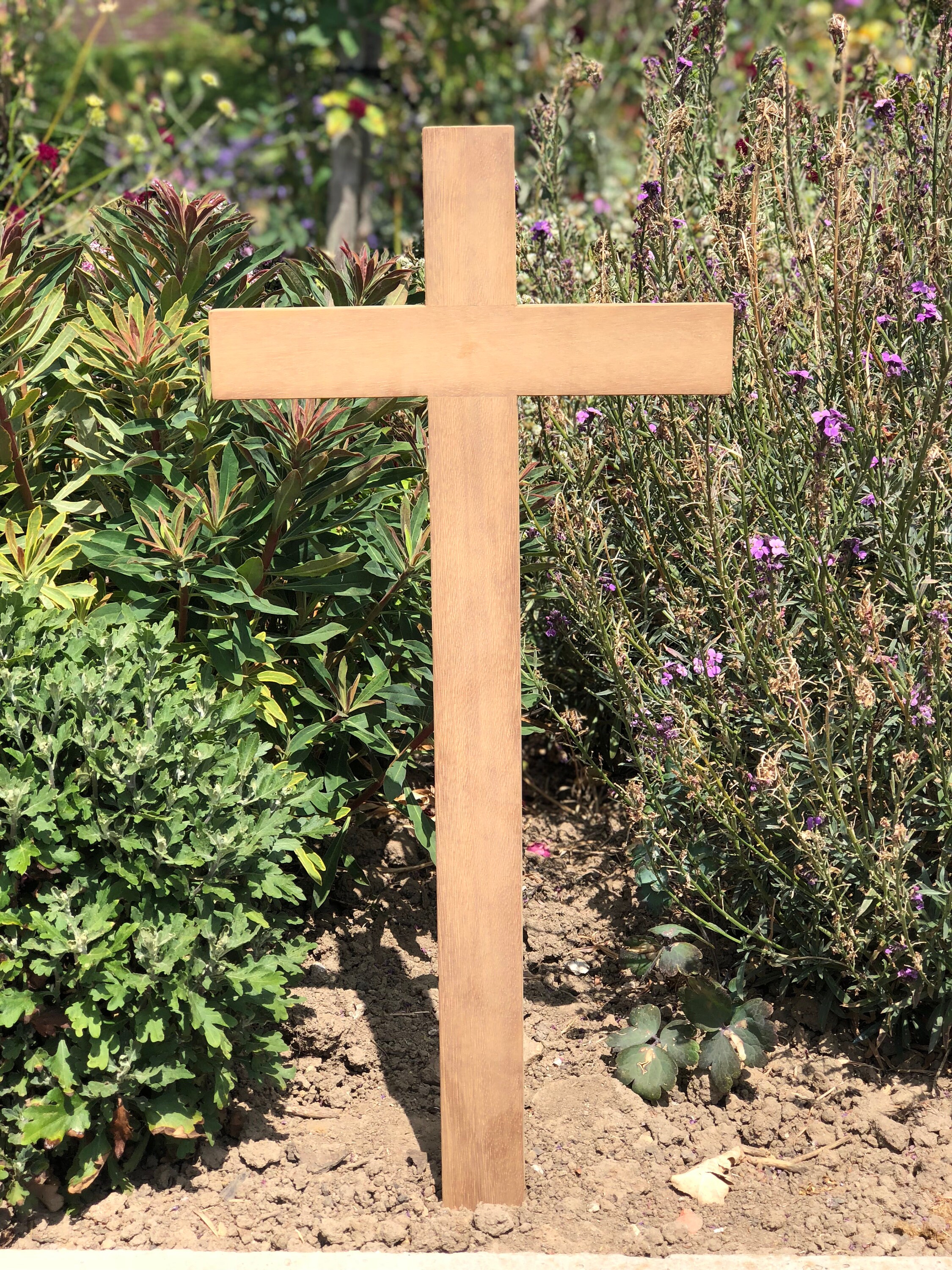 36 wooden memorial cross with free plaque and engraving Etsy