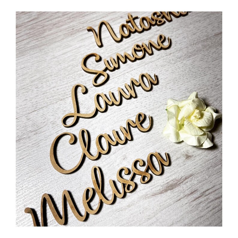 Wooden Table Names Places 4cm Table Decor Wedding Table Bridal Etsy