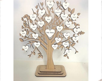 Family tree personalised, family tree gift, family tree, gift for grandparents, gift for mum, for nan, Mother’s Day gift, personalised gift