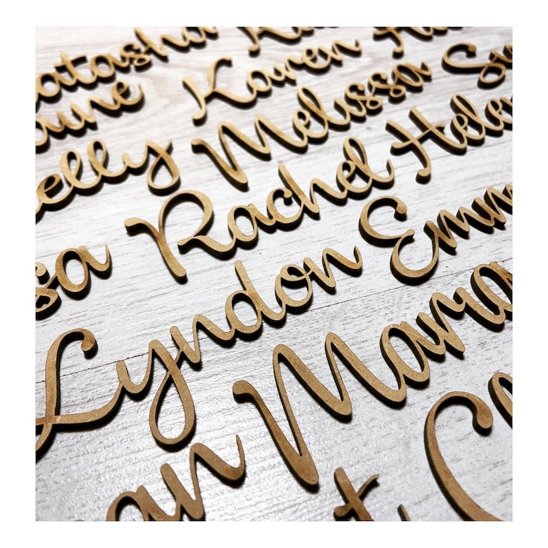 Wooden Table Names Places 4cm Table Decor Wedding Table Bridal Etsy