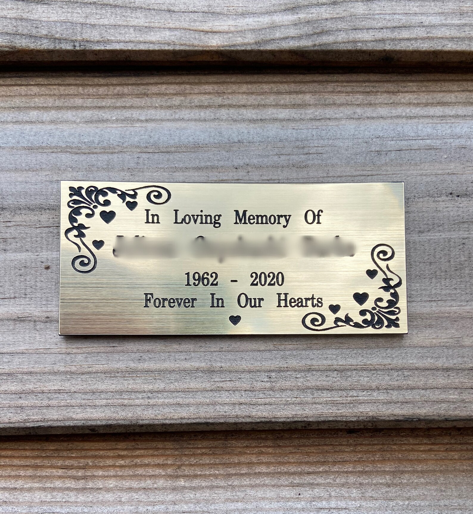 43 Wooden Memorial Cross With Free Plaque and Engraving - Etsy