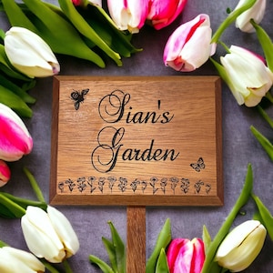 Personalised garden sign, grandma’s garden, keep off the grass, nans garden sign, mum’s garden, Mother’s Day gift, grandads vegetable patch,