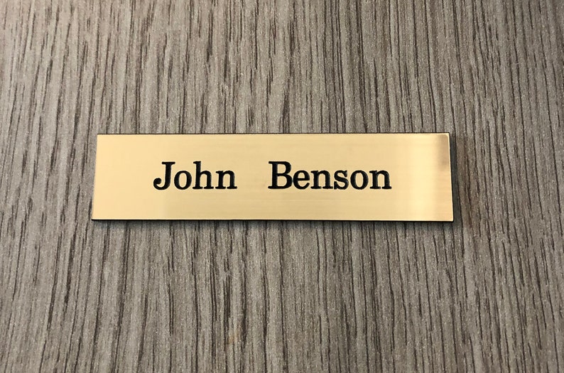 Small Engraved Plaque 50 X 25mm Brushed Brass Effect or Etsy UK