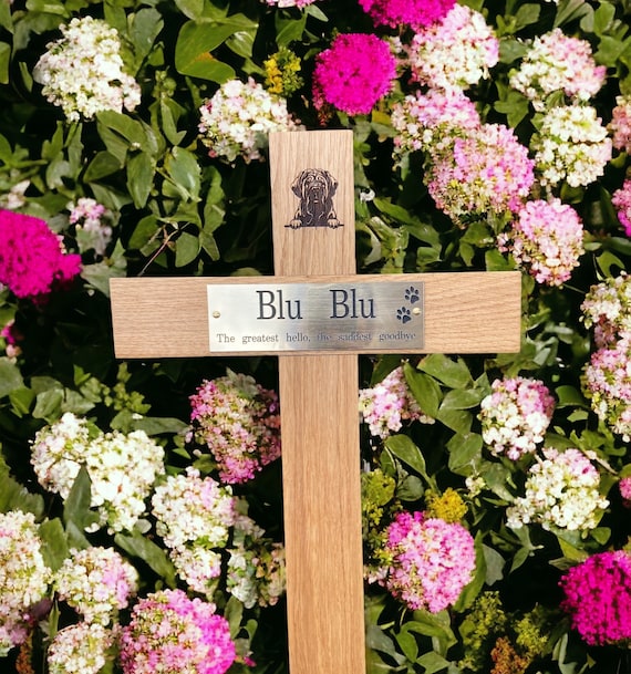 Cruz Conmemorativa De Madera De 28" Con Placa Y Grabado Gratuitos O Urna De Cementerio De Madera Grabada Para Funeral, Entierro En El Bosque - España
