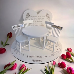 Wedding memorial set, loved ones in heaven, WHITE, wedding memory table, memory table, Wedding table decor, christening, wedding memorial