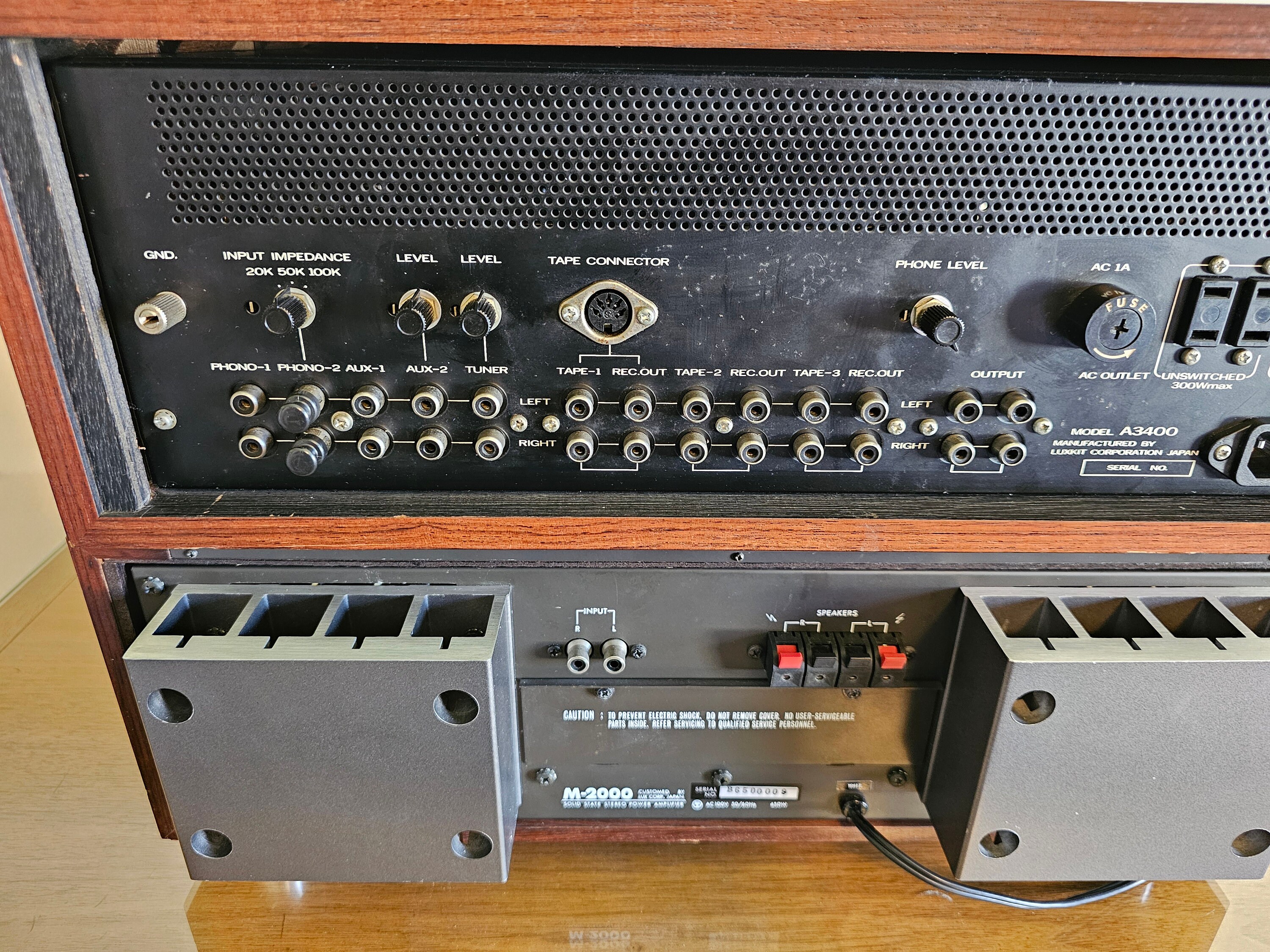 Fully Restored 1975 Luxman M-2000 Power Amplifier and 1974
