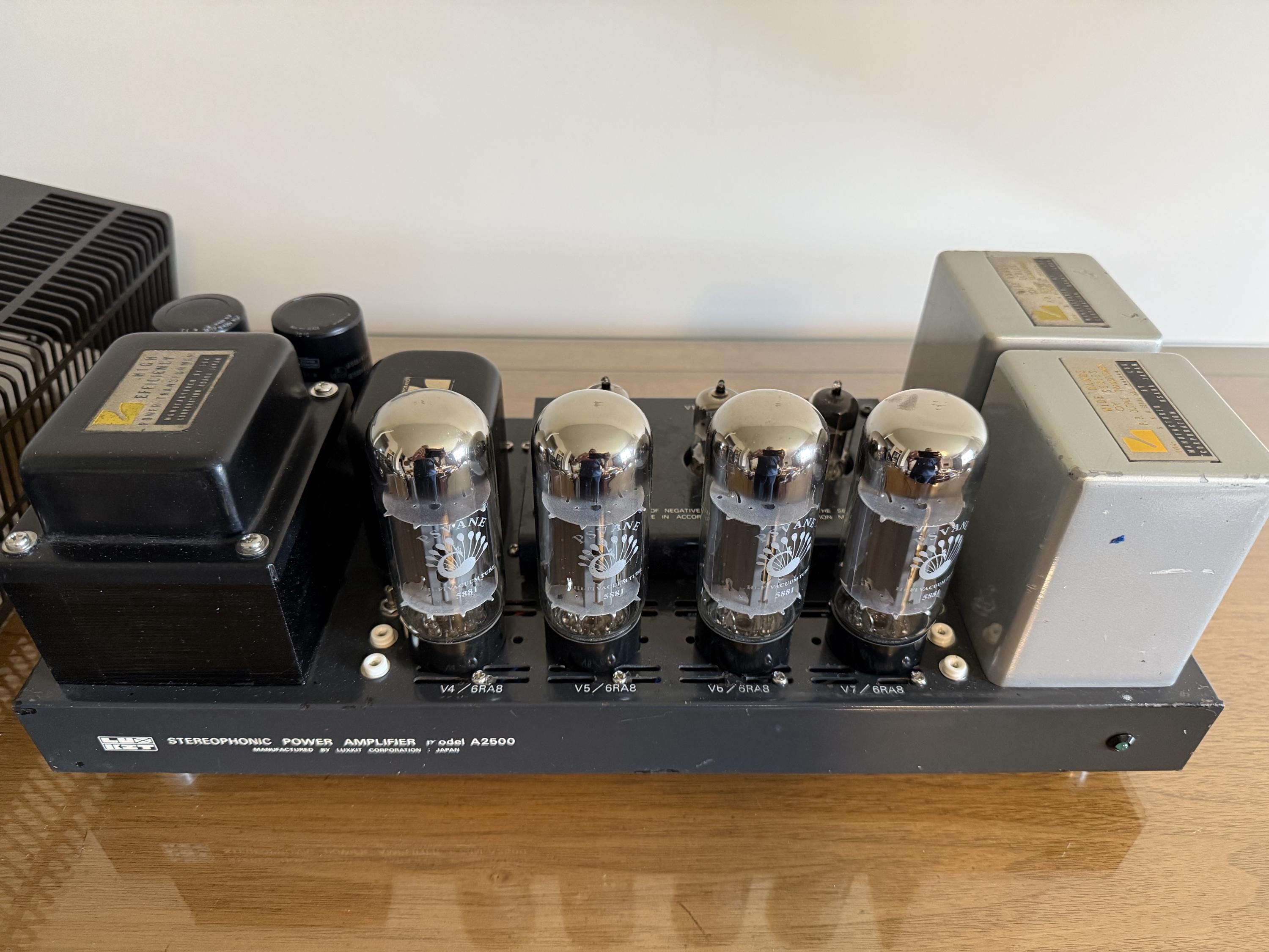 完全に修復された 1972 年製 Luxman A2500 真空管パワーアンプ - Etsy 日本