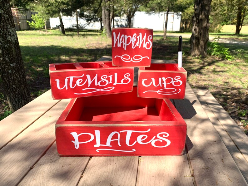 Stackable Storable Solo Cup Holder Paper Plate Holder Etsy