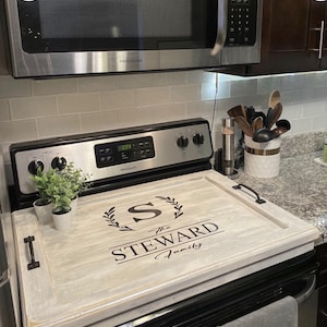 Stove Top Cover,5 STYLES,CUSTOM size stove cover,Stove cover for gas Electric stove top cover,wood box stove top cover,Surround,Buckwheat