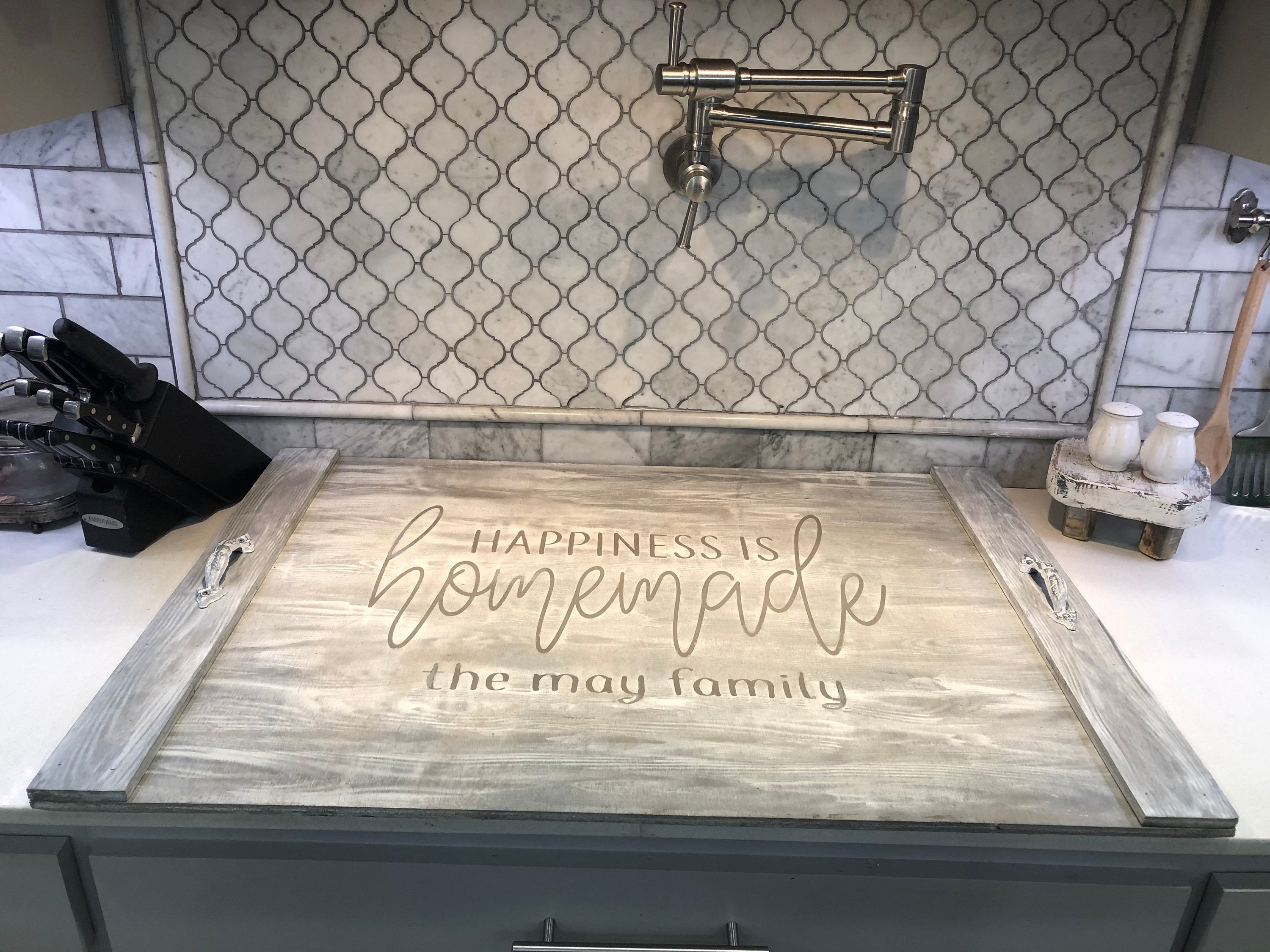 Grey Stove Flat Top Cover Gas or Electric wood Stove Top Etsy