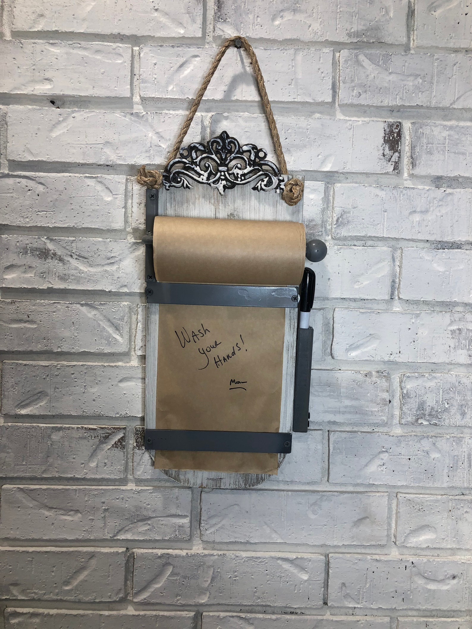 Farmhouse Memo Board Roll Memo Board Breadboard Memo Board Etsy