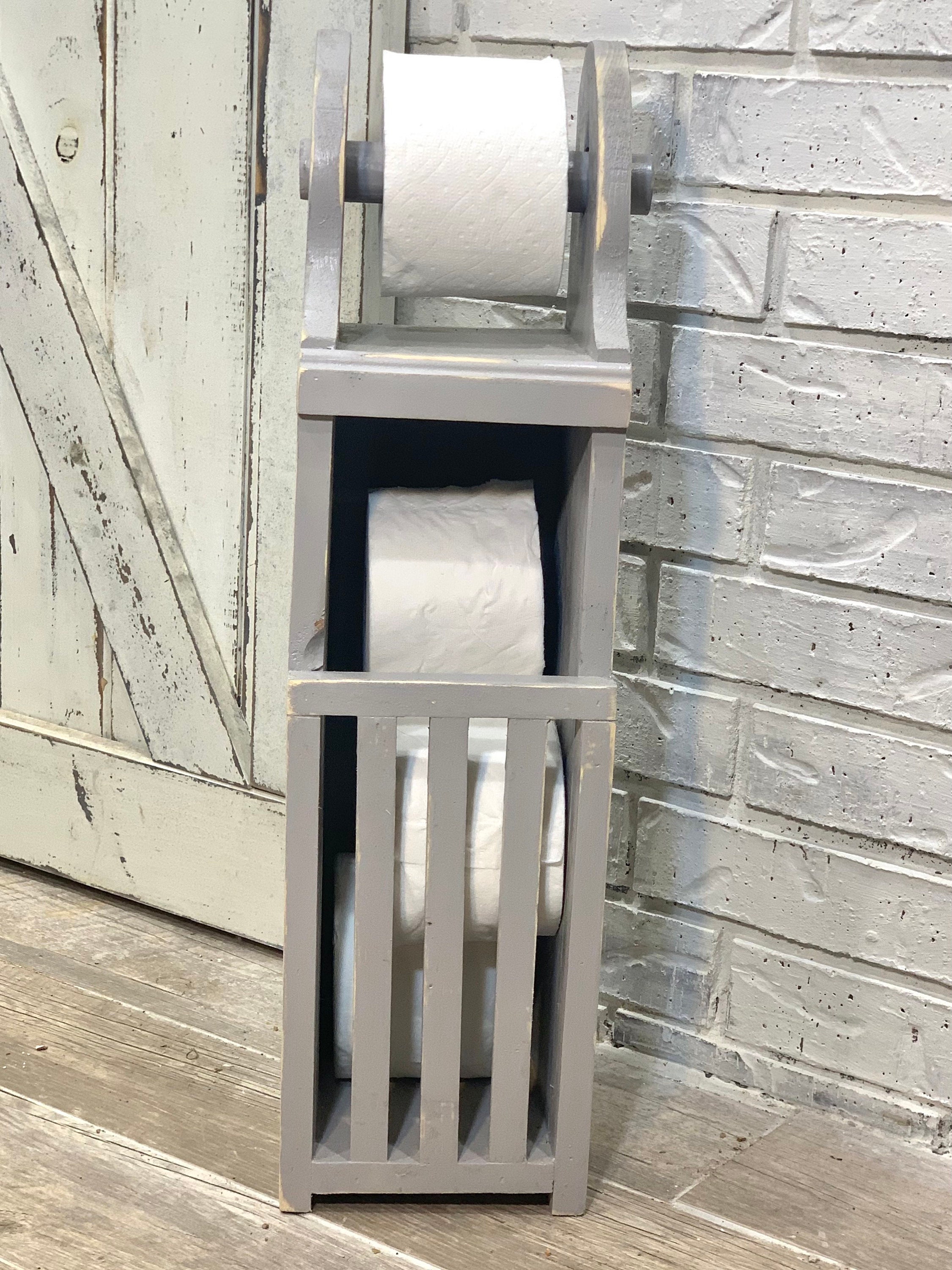 Porte papier toilette sur pied et étagère de rangement Quasar & Co