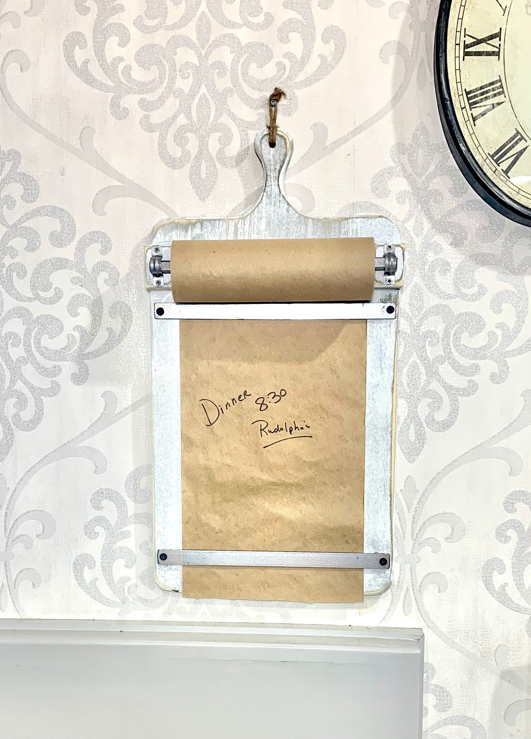 Charcuterie Farmhouse Memo Board Roll Memo Board Breadboard Etsy