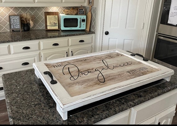 Stove Cover Noodle Board, Oven Cover - Personalized Customizable Design -  Farmhouse Kitchen Decor