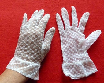 elastic Lace Gloves size 7 US 7.5 uk