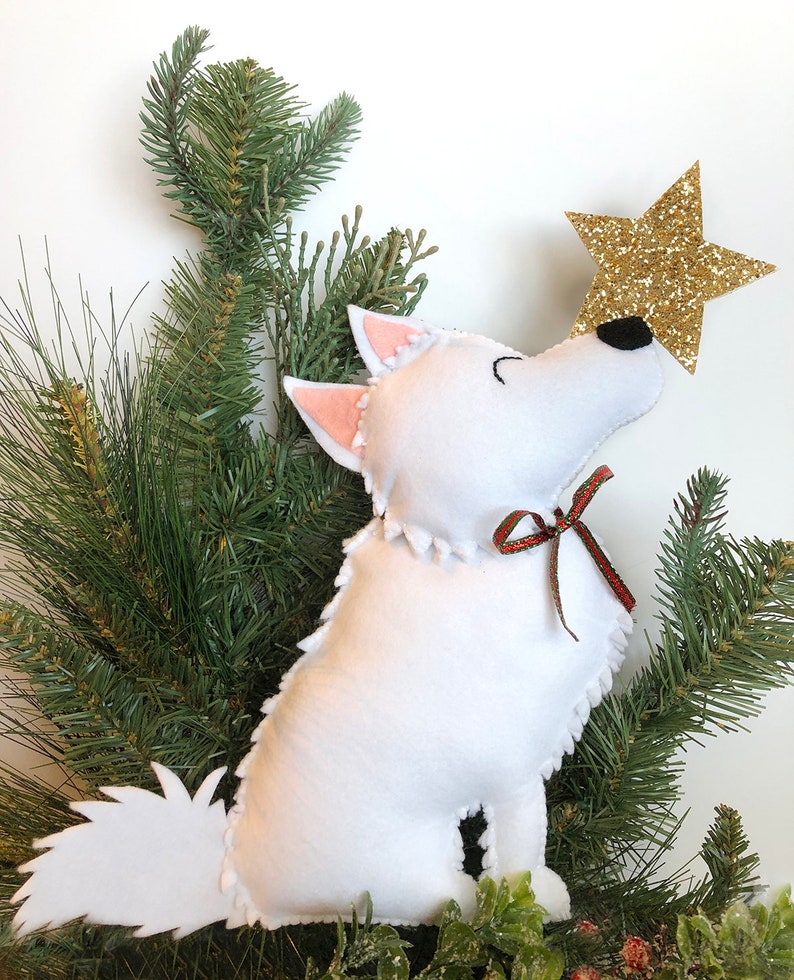 Eskimo Dog Tree Topper // Christmas Tree Topper // Eskie Dog // Dog Tree Topper image 1