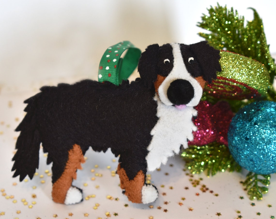Bernese Mountain Dog Christmas Ornament Etsy