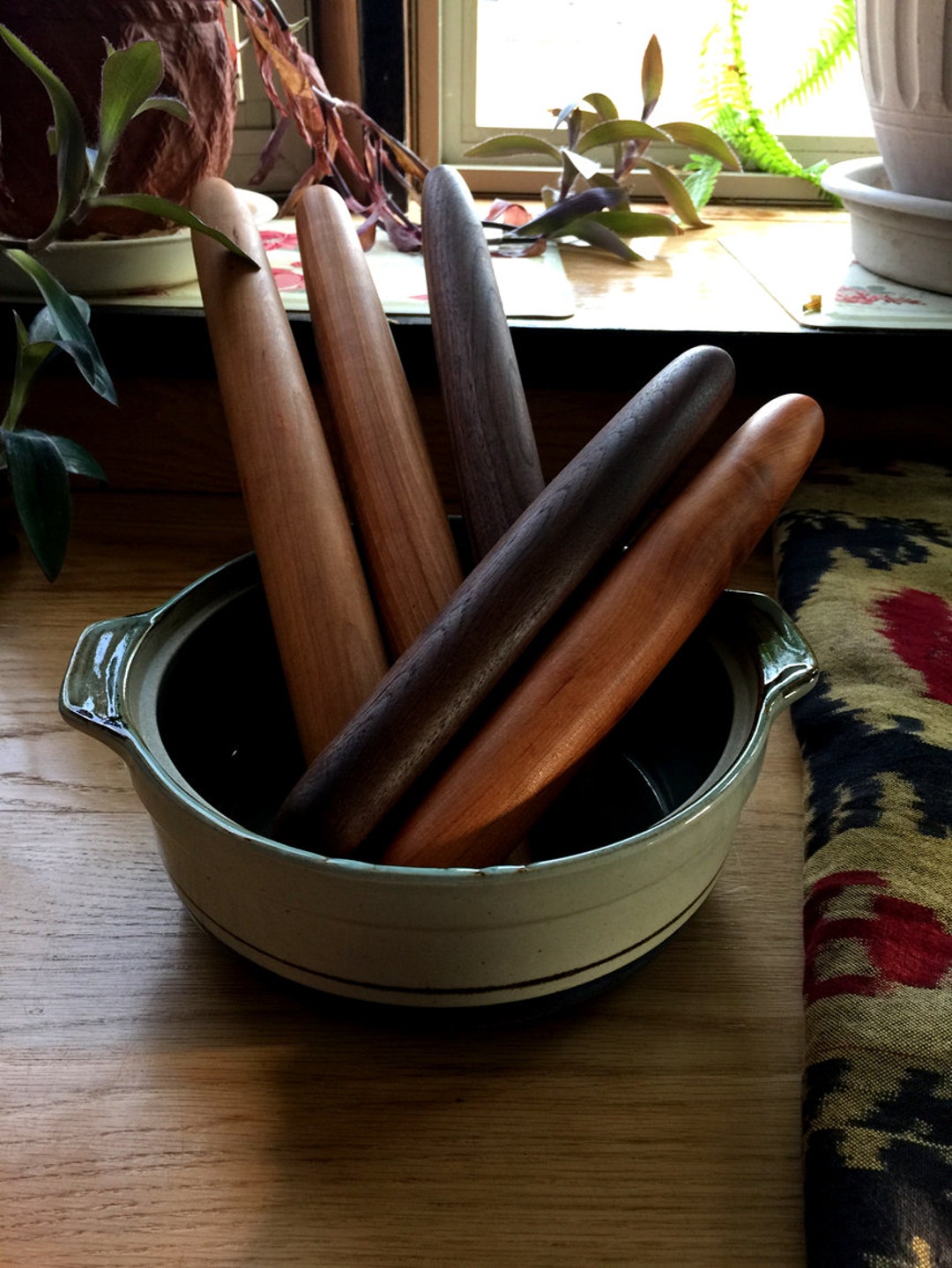 French Tapered Rolling Pin Pie Pin Baking Focaccia Bread Etsy