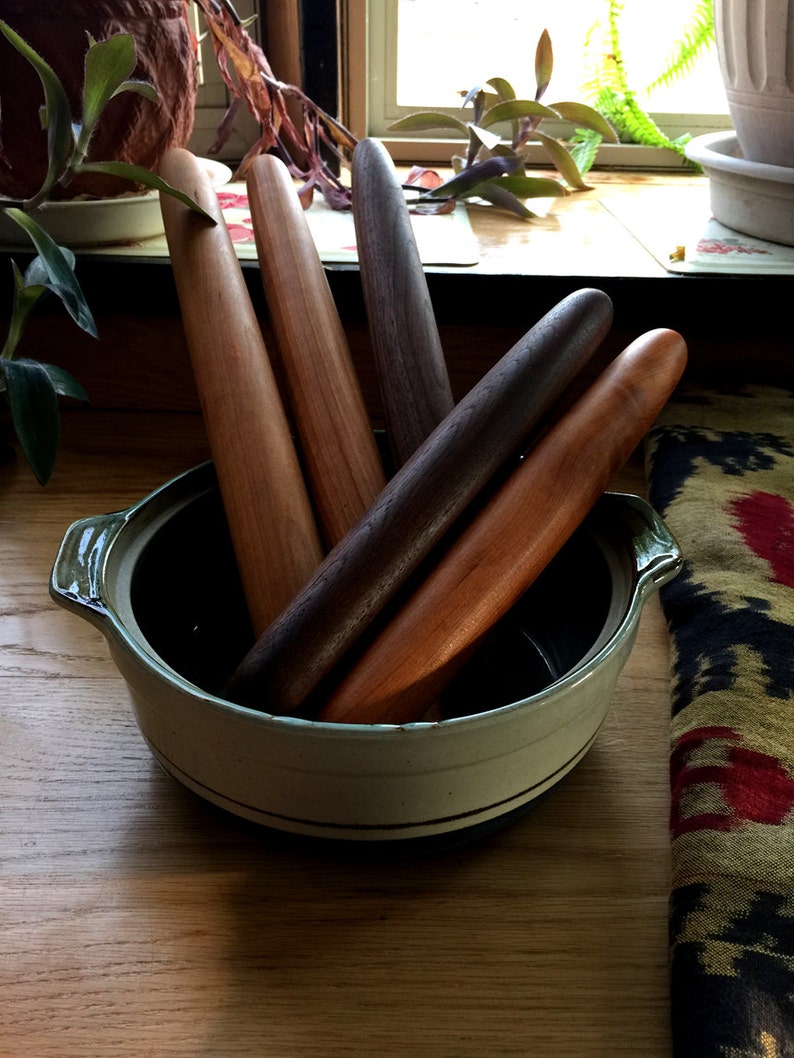 French Tapered Rolling Pin, Pie Pin, Baking, Focaccia, Bread, Cookies, Mother's Day