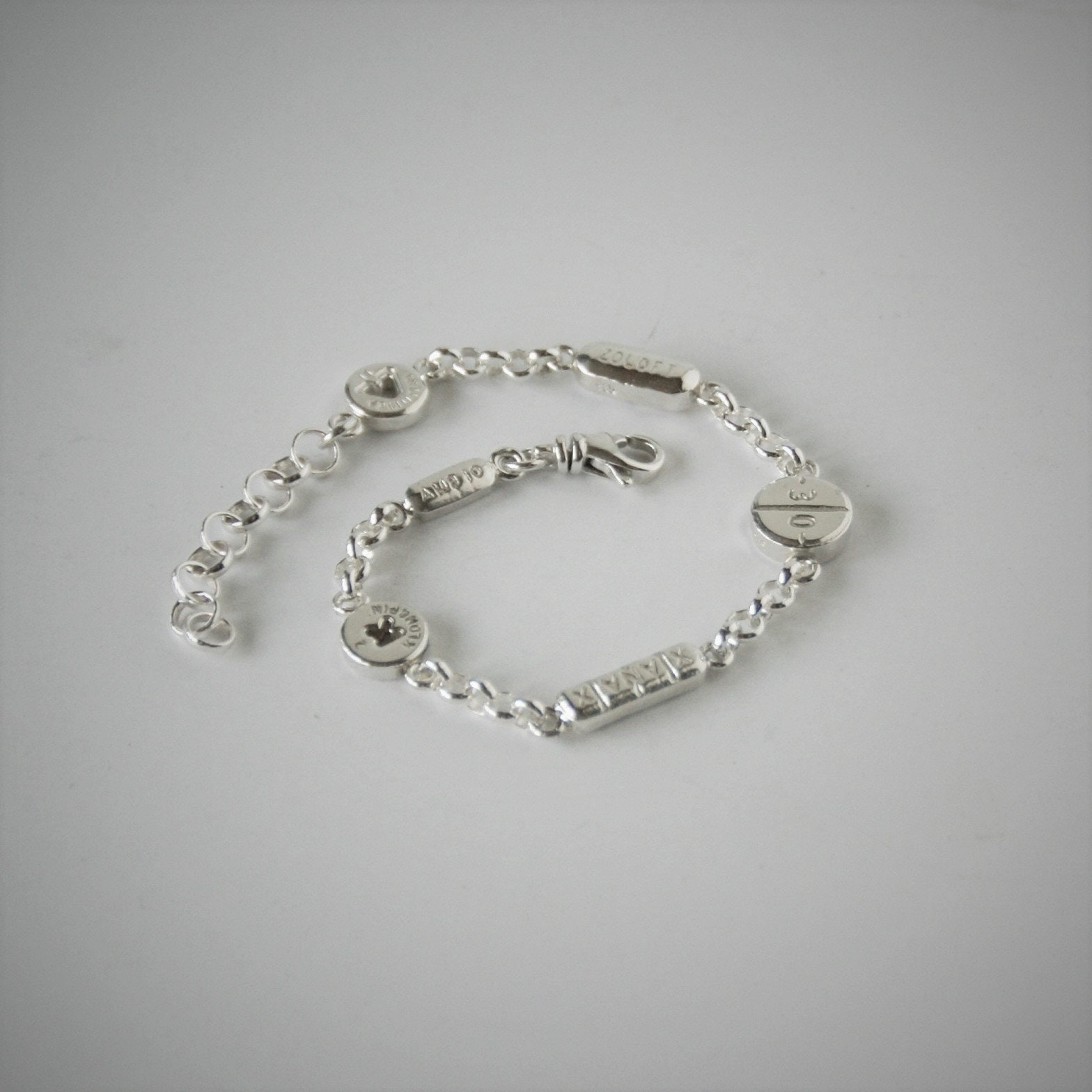 Pill bracelet medical bracelet pharmacist psychiatrist Etsy