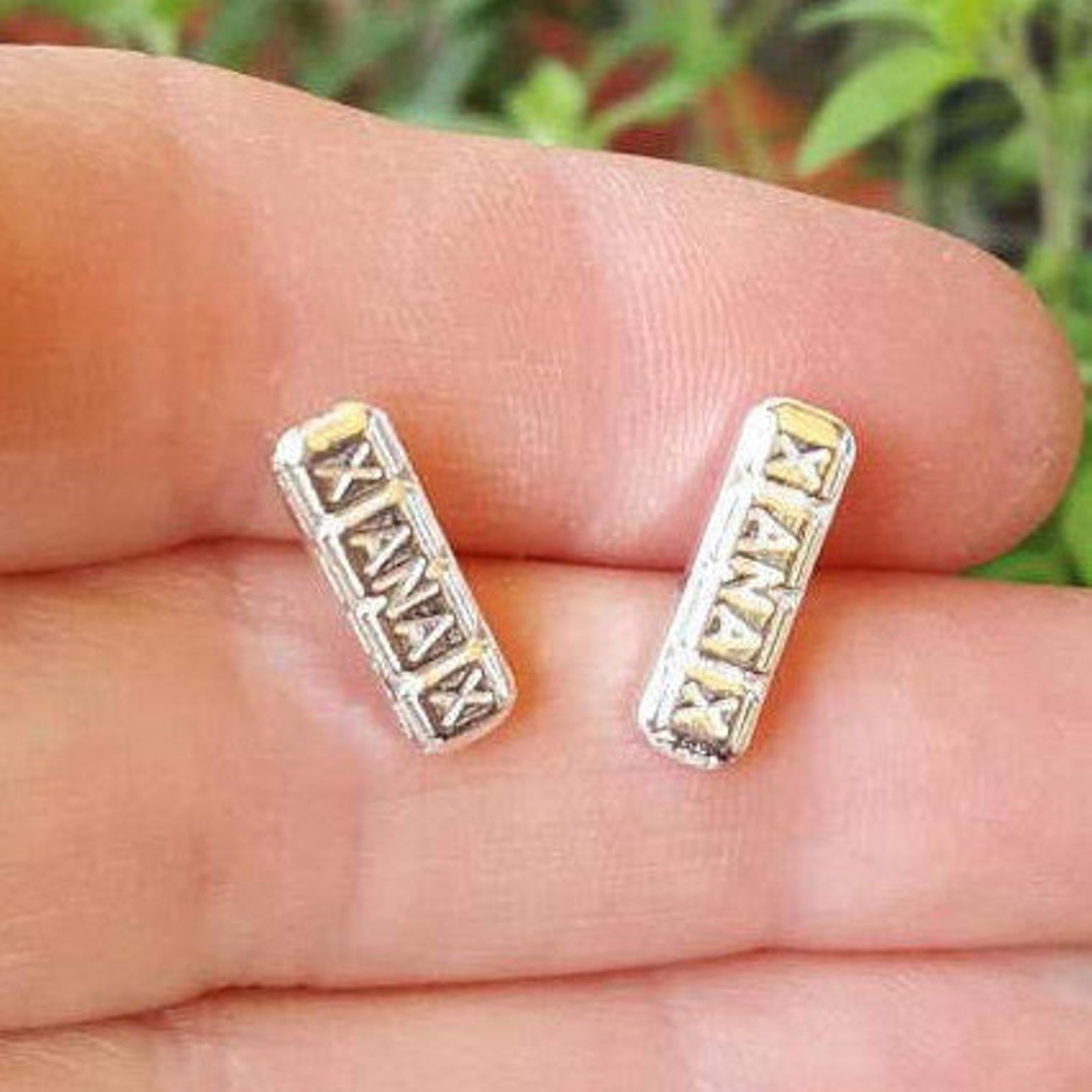 Xanax Stud Earrings Sterling Silver Pill Jewelry Etsy