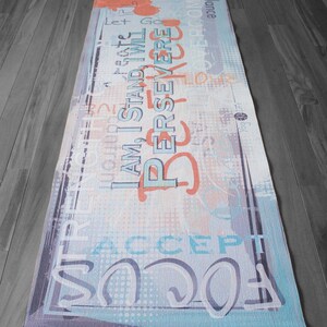 Be Free, Printed Yoga Mat, Premium Quality, Personalized Yoga Mat, Custom Pilates Mat, Yoga Mats, Meditation Mat, Exercise Mat, Yoga Gifts