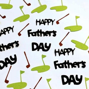 Feliz Dia dos Pais Confete de Golfe, Feliz Dia dos Pais Confete