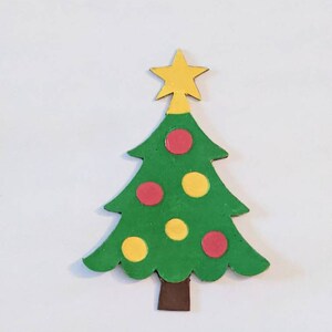 Christmas Tree Magnet, Gifts under 5, Christmas Gift, Made in Canada, Mailing Gift, Handmade Magnet