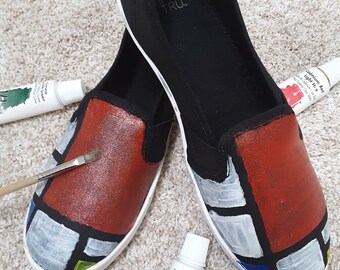 Art- Inspired: Mondrian's Composition Shoes